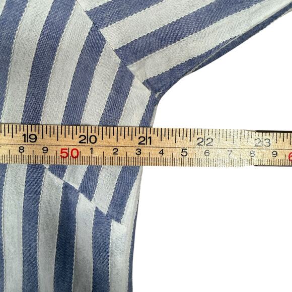 Victoria’s Secret Striped Cotton Button Down Long Sleeve Nightshirt | Large - Picture 9 of 12